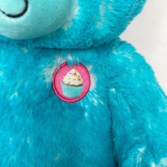 BUILD A Bear Cakes N Treats Bear Blue Sprinkles Cupcake 16" Plush Stuffed Animal - Picture 3 of 16